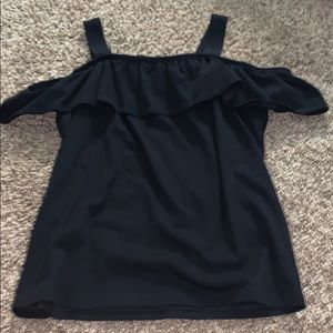 Girls black off the shoulder top